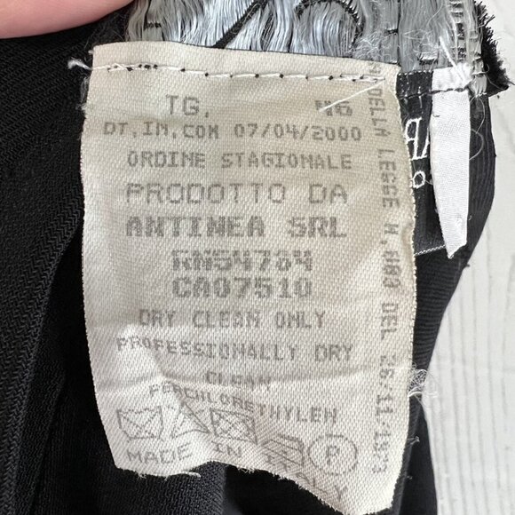 Vintage Leone Armani Collezioni Black Wool Dress Pants - Picture 3 of 11